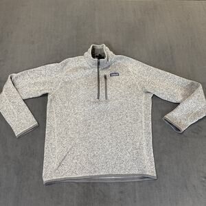 Patagonia Better Sweater 1/4-Zip Jacket Medium Gray